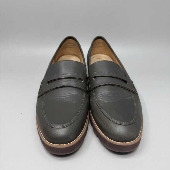 Vionic Cheryl II Womens Penny Loafers Sz 10 W Comfort Black Nappa Leather Shoes - Picture 4 of 9